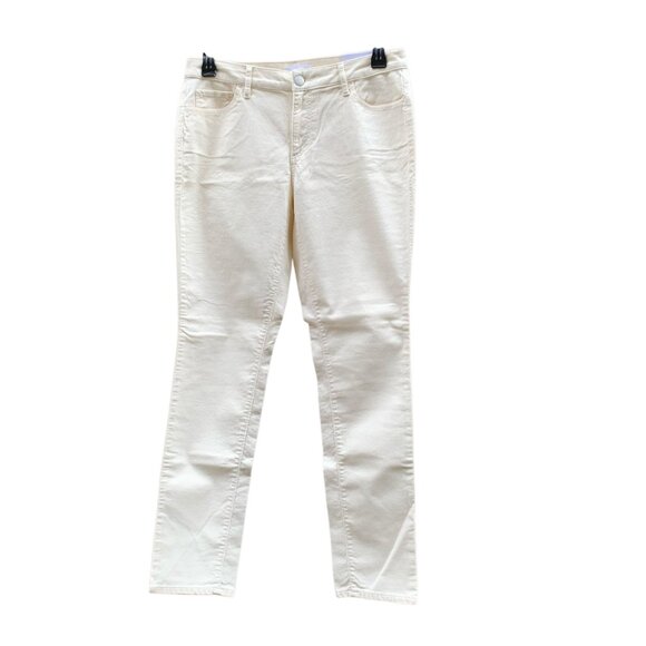 LOFT Women's Skinny Jeans in Cream - Picture 2 of 12